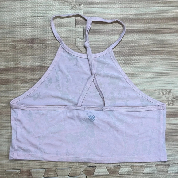 Forever 21 Light Pink Tie Dye Halter Crop Top Women's Size XSmall - Picture 5 of 6